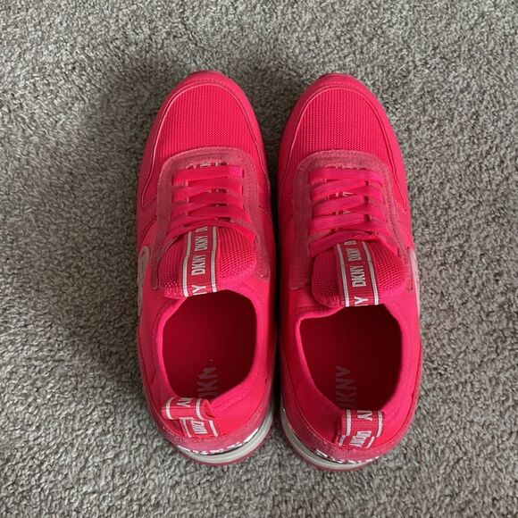 DKNY Womens Sabatini Pink Fitness Gym Trainers Sock Sneakers‎ 8.5 - Picture 2 of 6